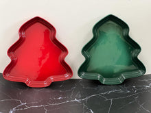 Load image into Gallery viewer, Le Creuset Christmas Tree Cookie Plate (Artichaut / Cerise)
