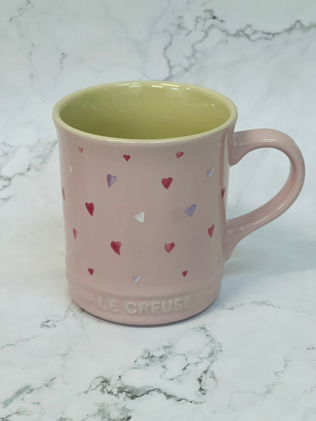 Le Creuset Seattle Coffee Mug 400ml (Chiffon Pink / White)
