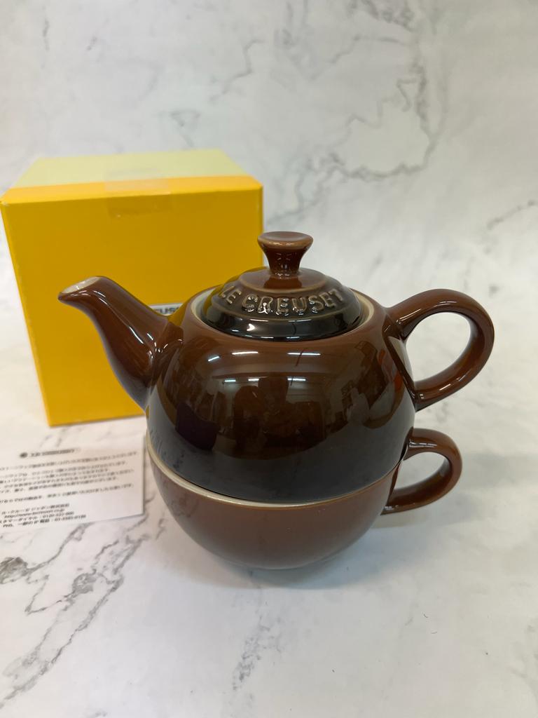 Le Creuset tea for one 茶壺茶杯套裝 (Ganache / Chocolate)